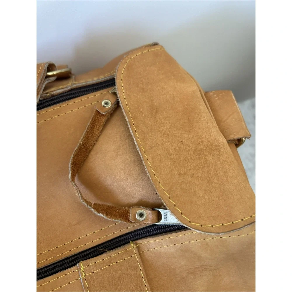 Oakmont 1994 U.S. Open Large Leather Brown Duffle Gym Bag